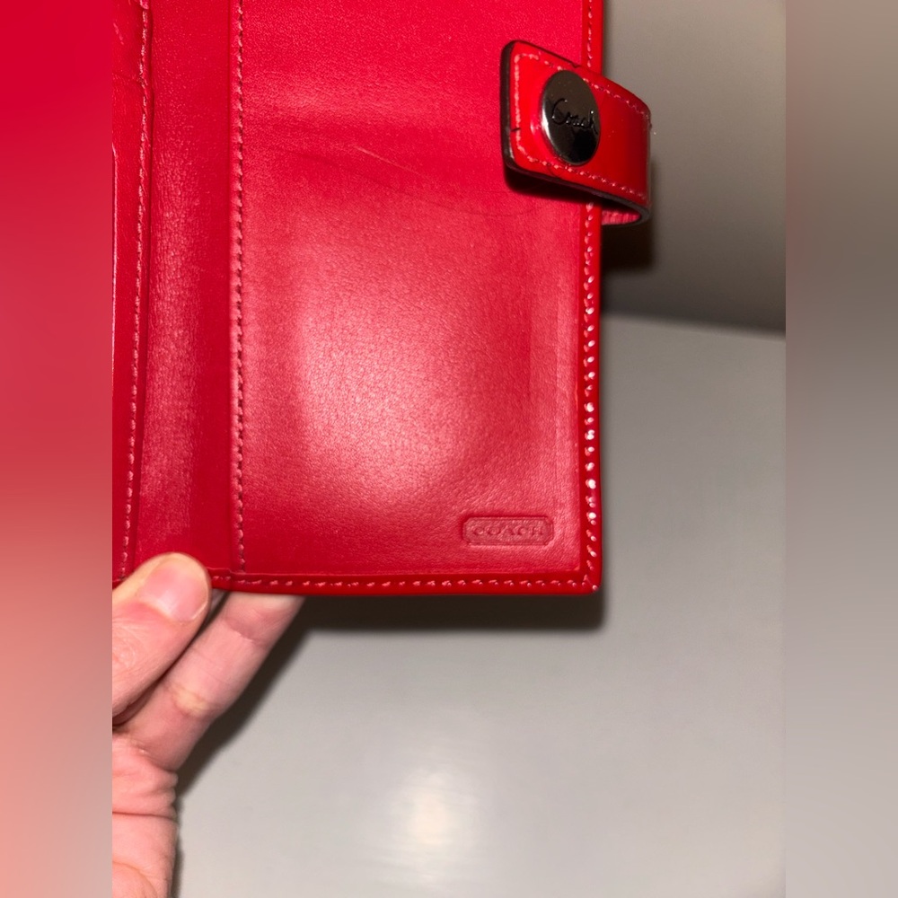 Coach Red Wallet - Picture 7 of 14